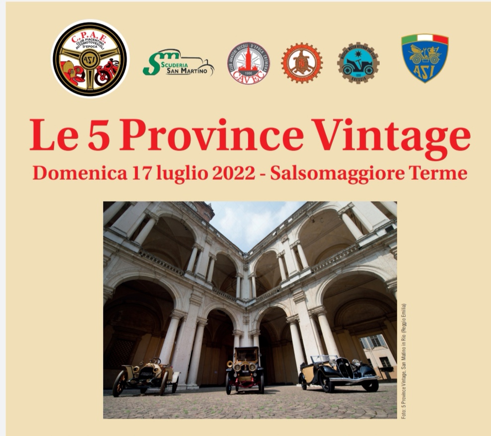 Le Cinque Province Vintage, 17 luglio 2022