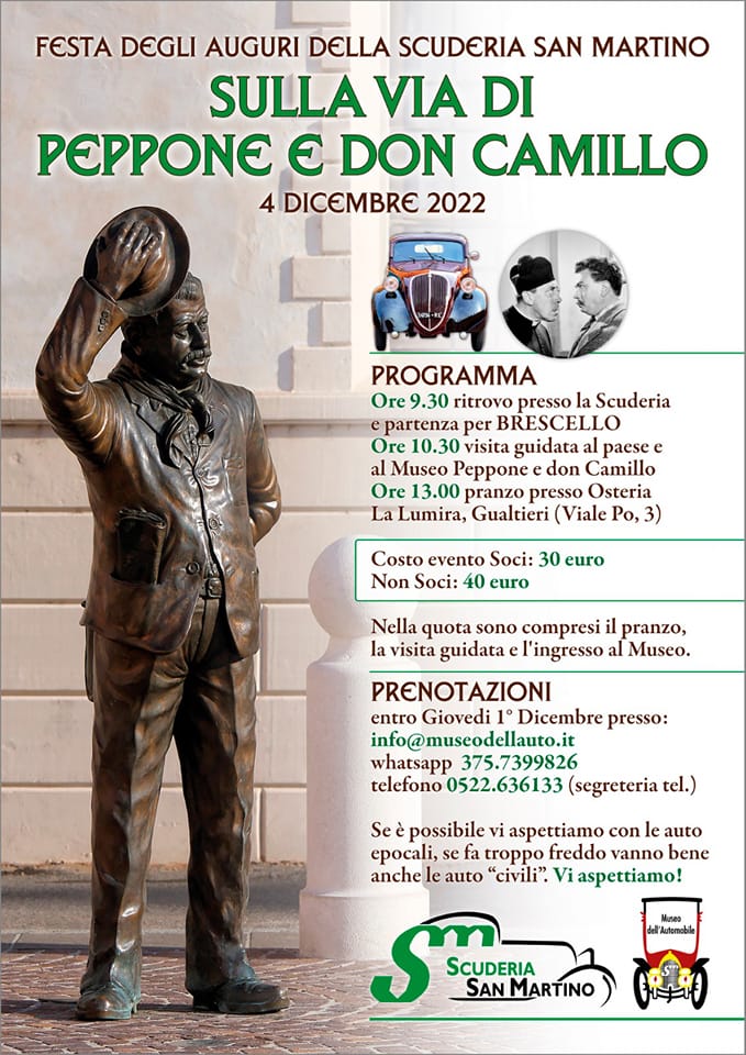 Gita a Brescello e Pranzo Auguri